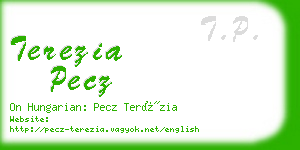 terezia pecz business card